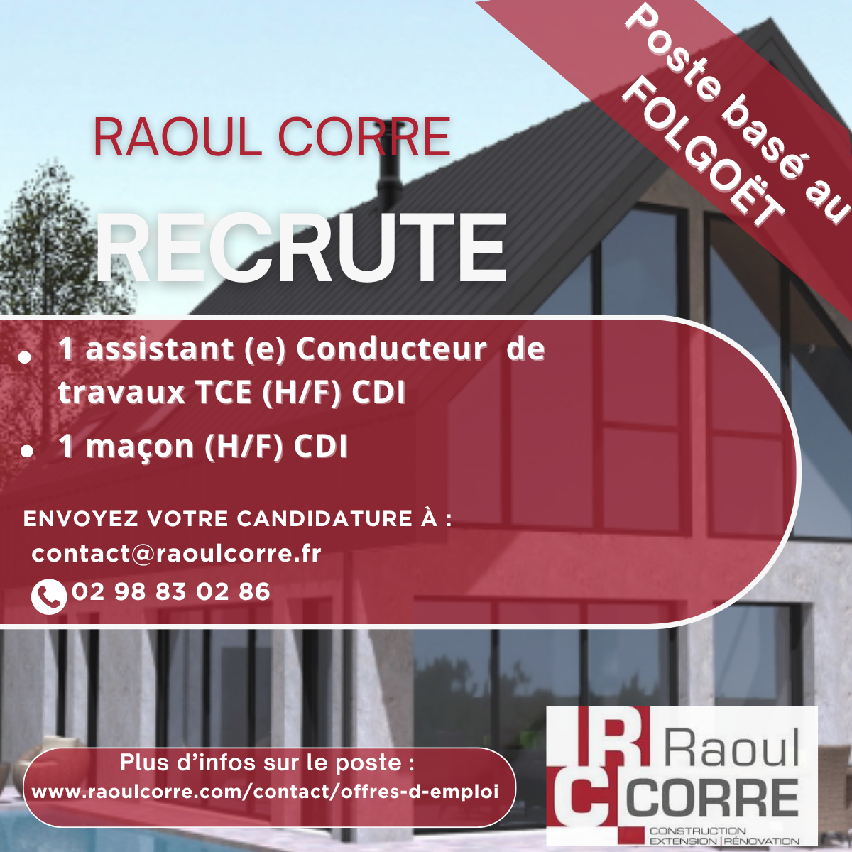 Groupe RAOUL CORRE recrute